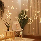 Luces Led De Cortina Guirnalda Navidad Extendible - Miniatura 1