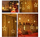 Luces Led De Cortina Guirnalda Navidad Extendible - Miniatura 4