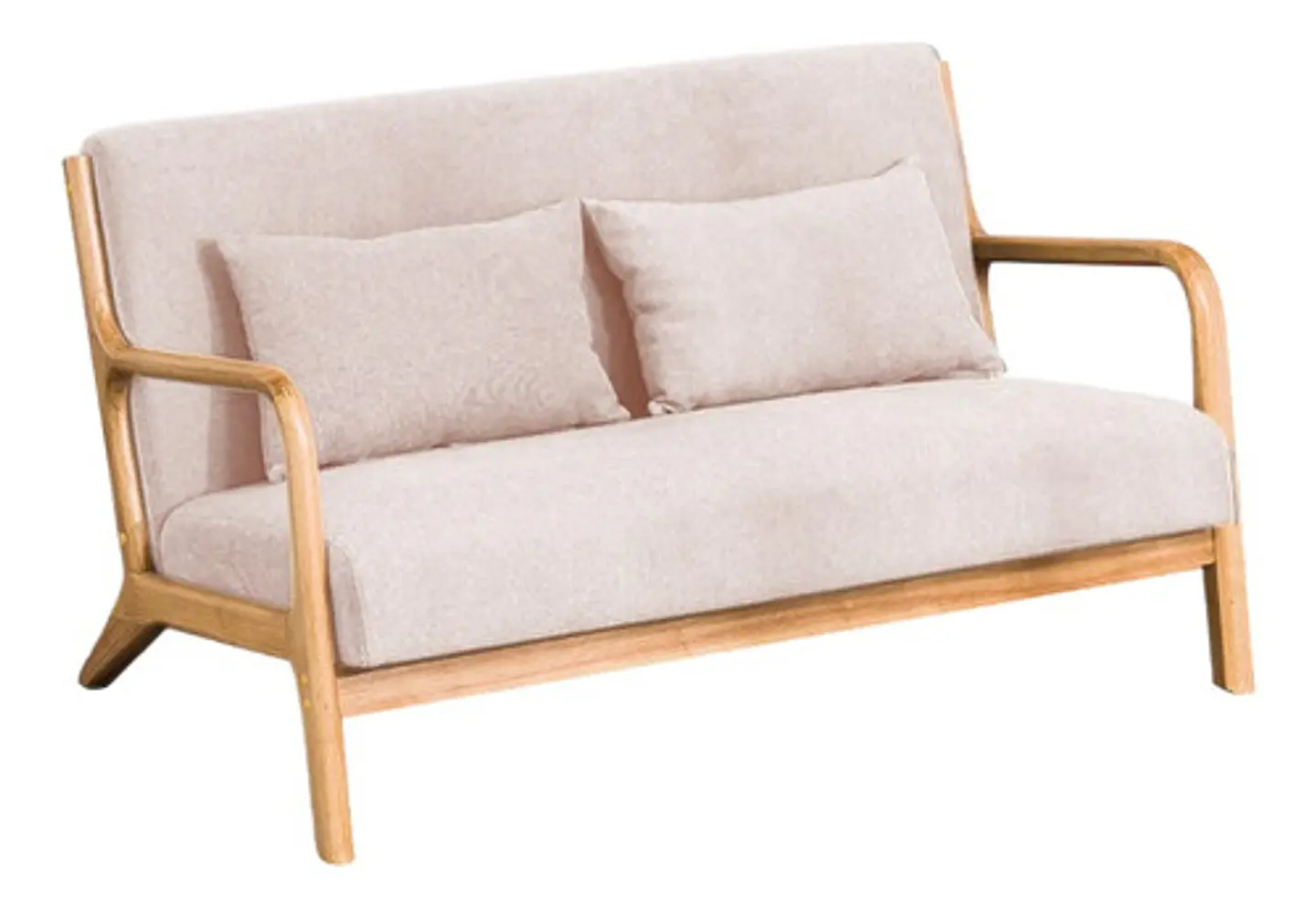 Sofa De 2 Asientos Moderno De Comedor Con Apoyabrazos 1