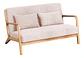 Sofa De 2 Asientos Moderno De Comedor Con Apoyabrazos - Miniatura 1