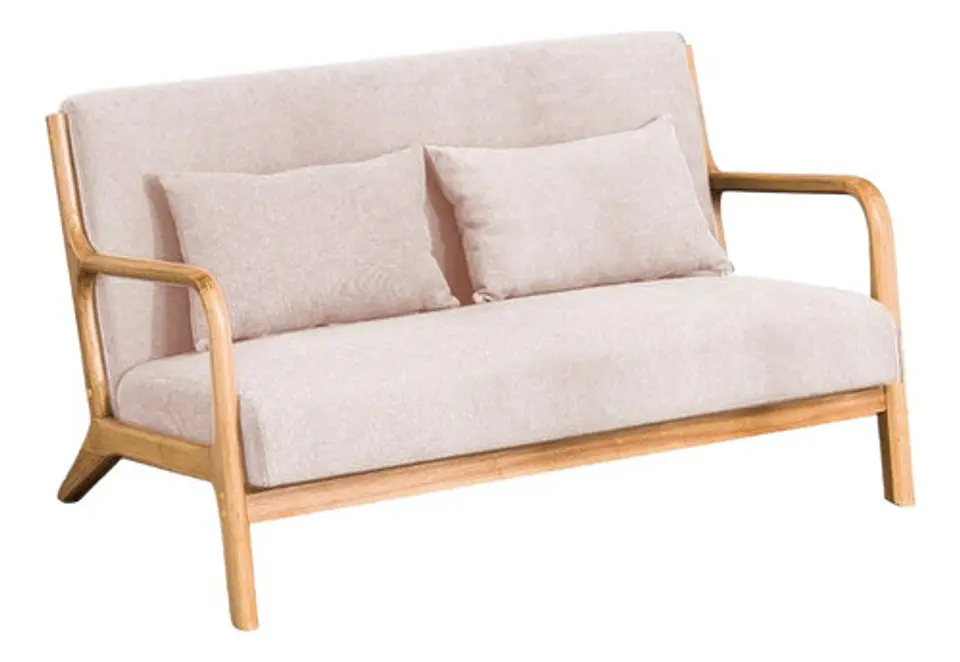 Sofa De 2 Asientos Moderno De Comedor Con Apoyabrazos 1