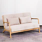 Sofa De 2 Asientos Moderno De Comedor Con Apoyabrazos - Miniatura 3
