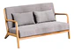 Sofa De 2 Asientos Moderno De Comedor Con Apoyabrazos - Miniatura 4