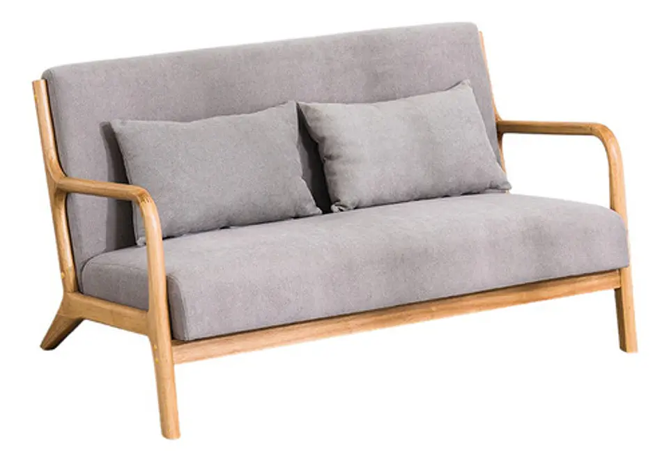 Sofa De 2 Asientos Moderno De Comedor Con Apoyabrazos 4