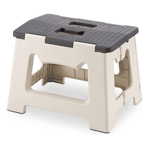 Taburete Plegable Portátil Compacto, Silla De Plástico