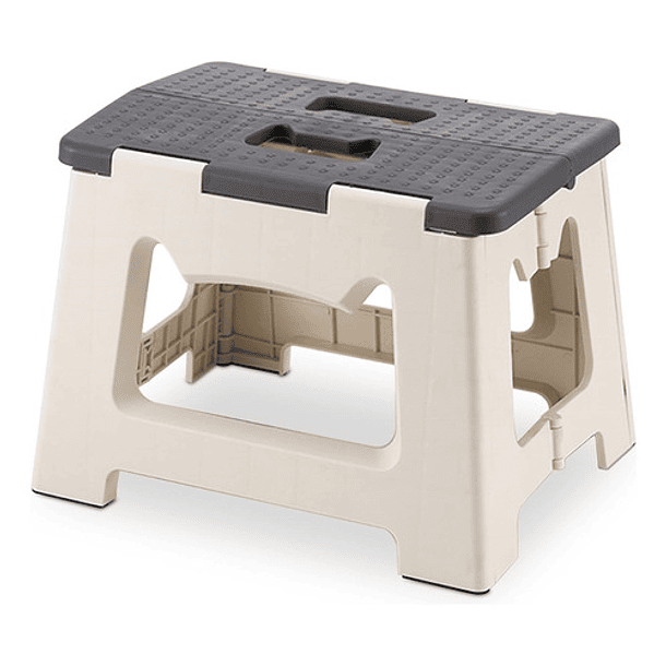 El taburete plegable de madera es portátil, fácil de plegar y no ocupa  espacio (color: color madera)