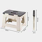 Taburete Plegable Portátil Compacto, Silla De Plástico - Miniatura 4