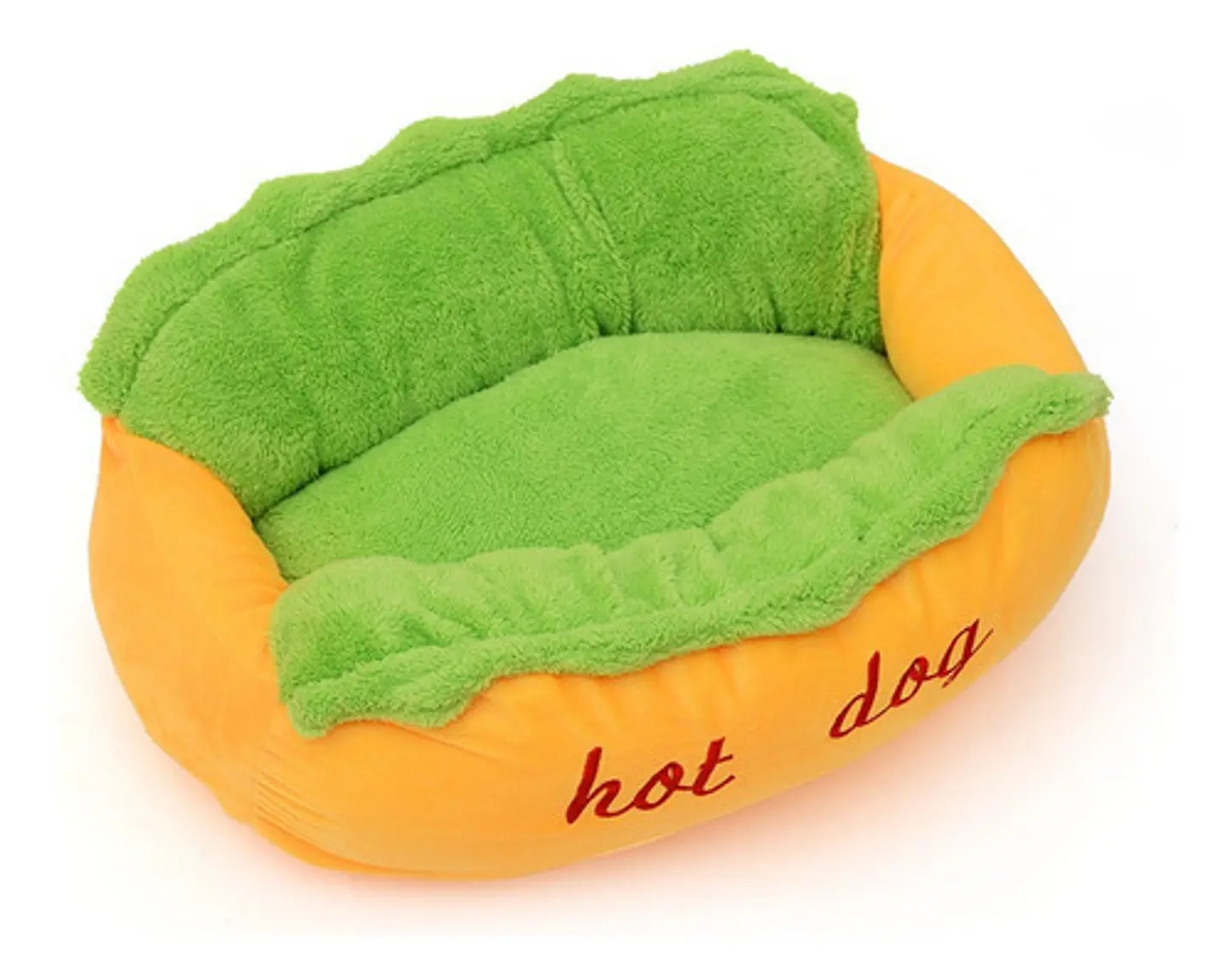 Cama Hot Dog Suave Acolchada Mascotas Perro Gato (talla S) 1
