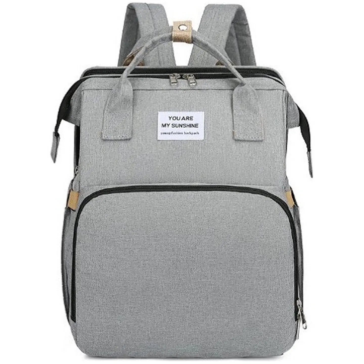 Bolso Mochila Cuna Plegable Impermeable Multifuncional 2