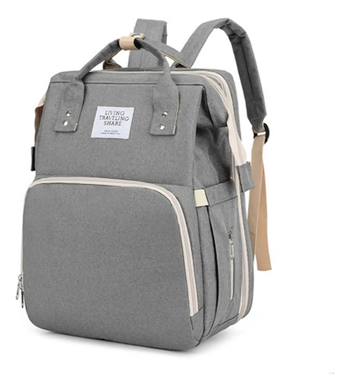 Bolso Mochila Cuna Plegable Impermeable Multifuncional 3