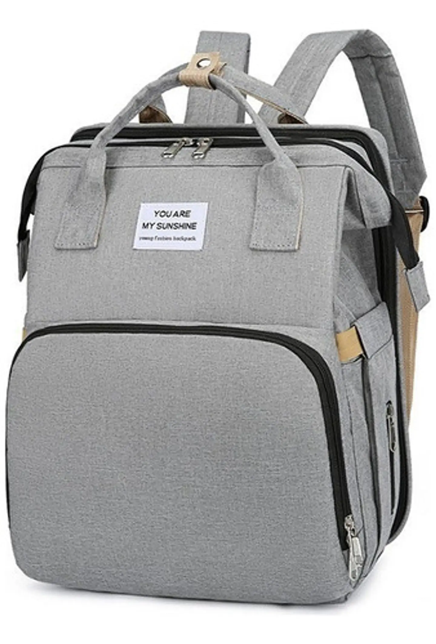 Bolso Mochila Cuna Plegable Impermeable Multifuncional 5