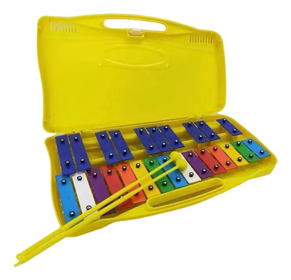 Metalófono 25 Notas Cromático Placas Colores Didáctico 3
