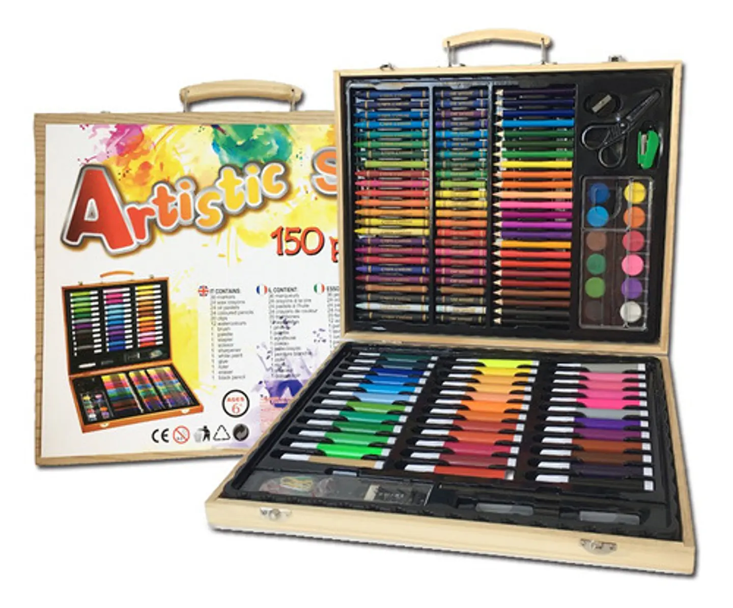 Kit De Pintura 150 Pcs Para Estudiantes Temporada Escolar 1