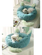 Cama Redonda Tipo Orejas Perros Y Gatos 50cm Antideslizante - Miniatura 3