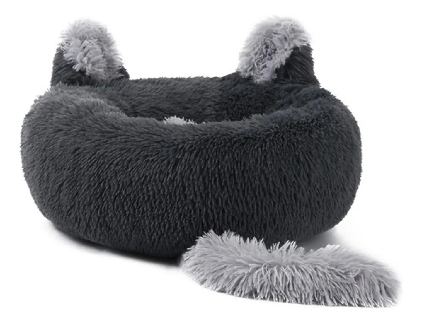 Cama Redonda Tipo Orejas Perros Y Gatos 50cm Antideslizante 10