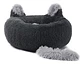 Cama Redonda Tipo Orejas Perros Y Gatos 50cm Antideslizante - Miniatura 10