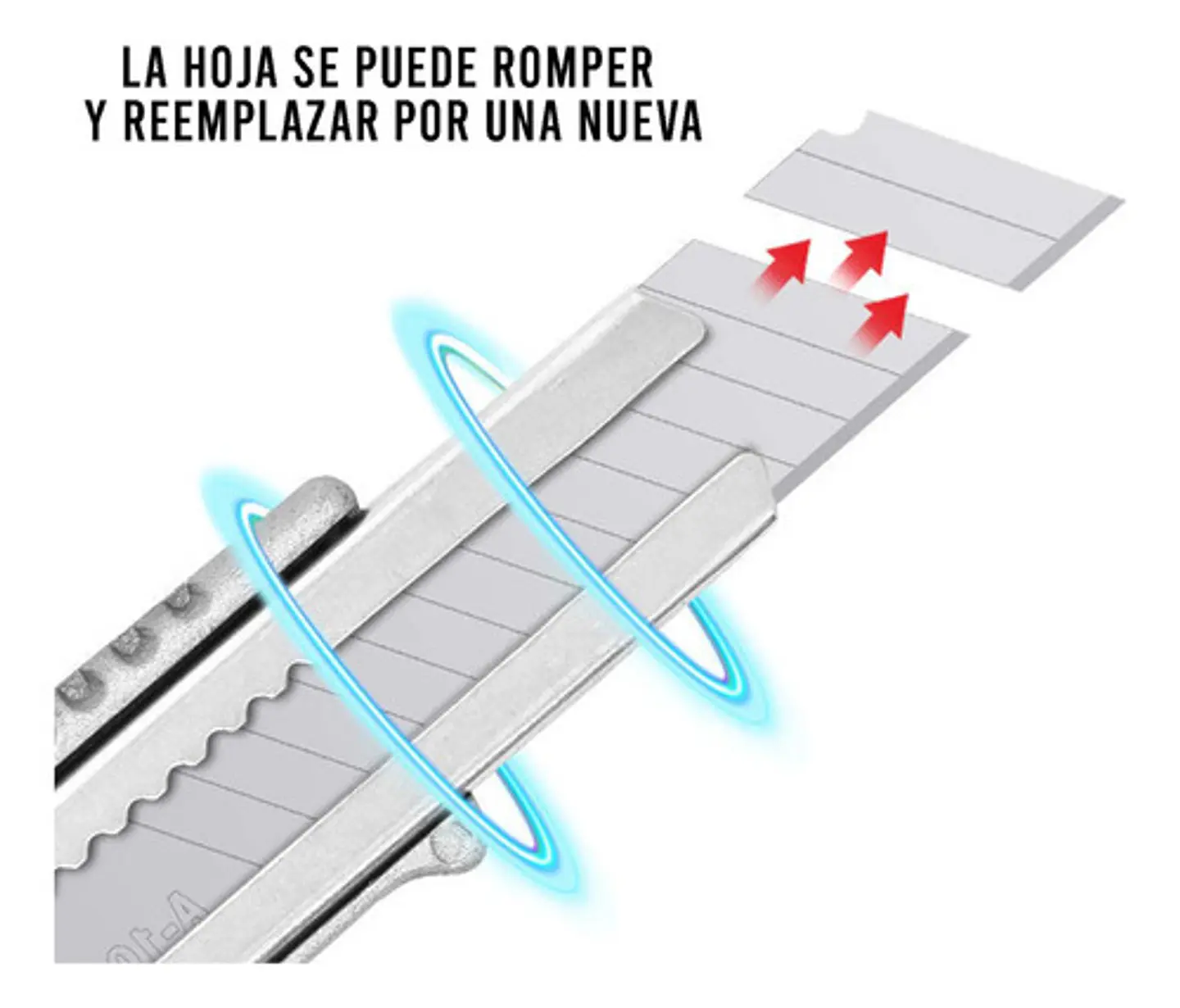 Set 5 Piezas Cutter Cuchillo Cortador Con Cambio Rapido 4