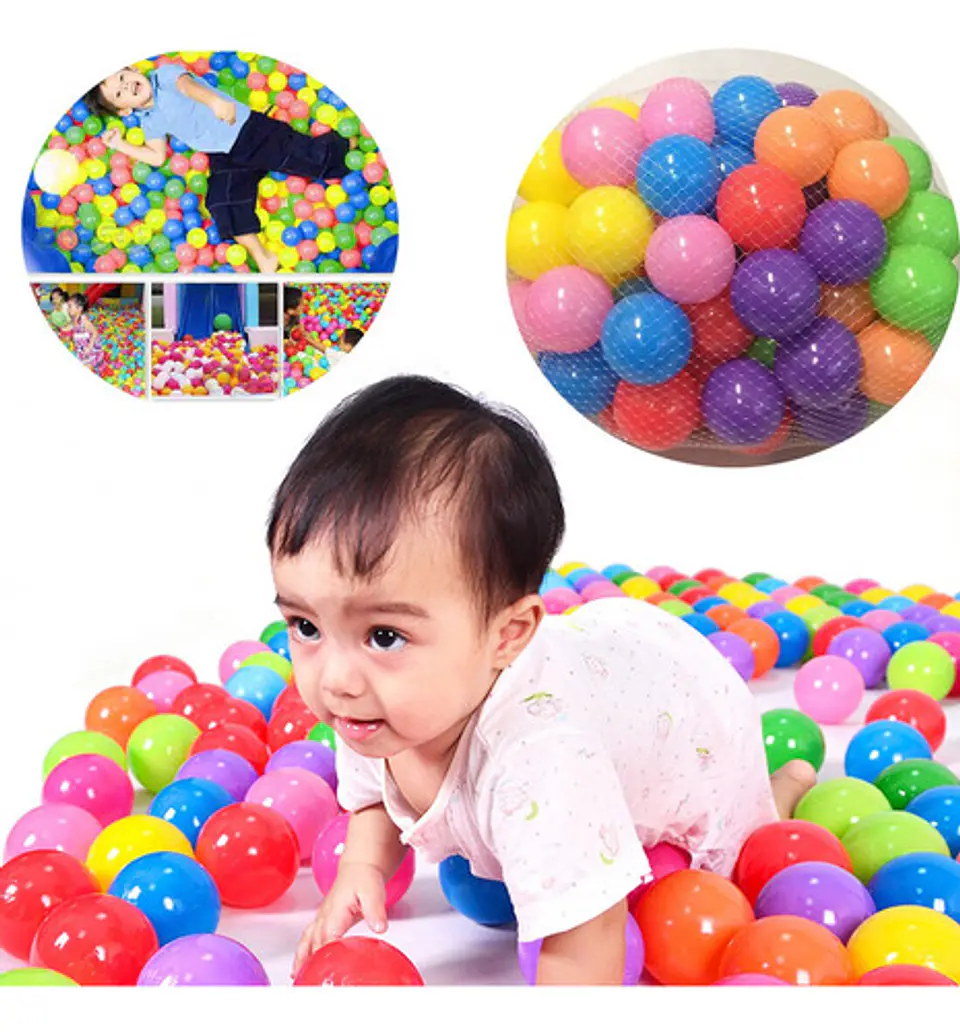 Pack 200 Pelotas Plásticas Para Piscina 5.5 Cm Infantil 5