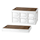 Caja De Almacenamiento Plegable Con Tapa Multifuncional 55 L 1