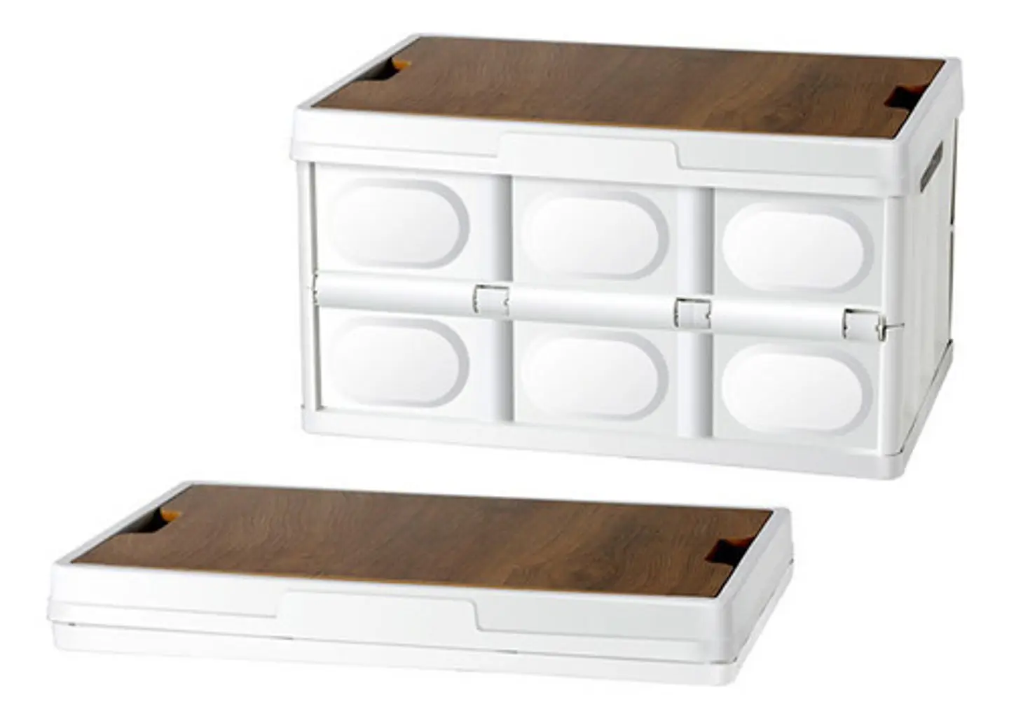 Caja De Almacenamiento Plegable Con Tapa Multifuncional 55 L 1