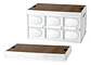 Caja De Almacenamiento Plegable Con Tapa Multifuncional 55 L - Miniatura 1
