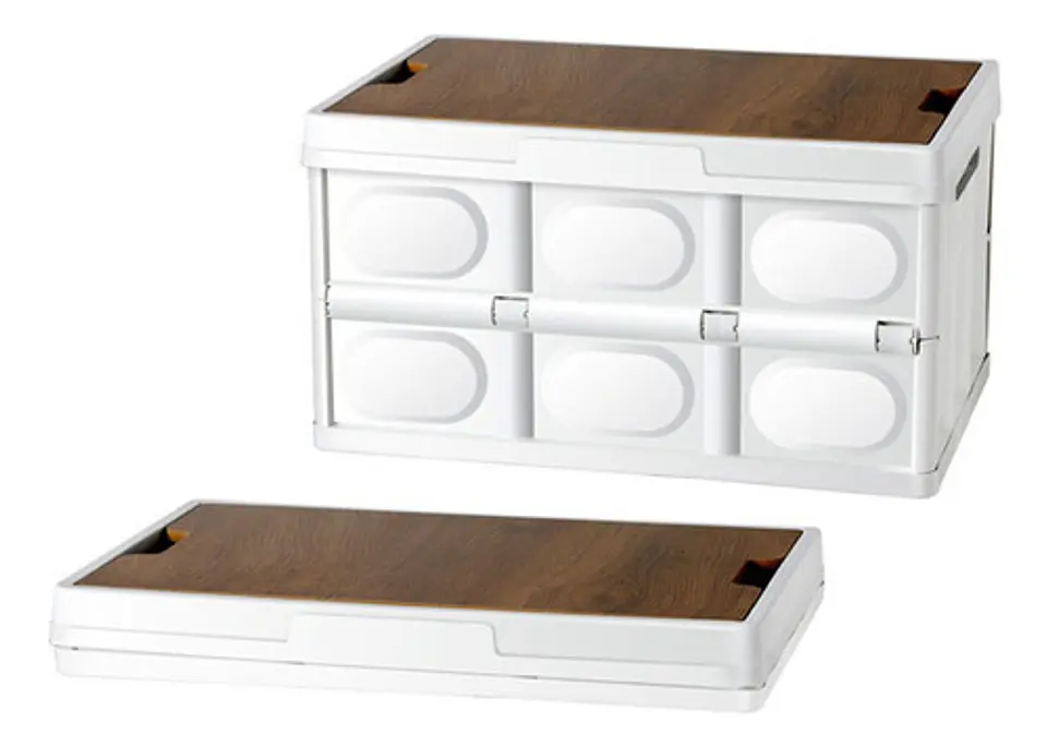 Caja De Almacenamiento Plegable Con Tapa Multifuncional 55 L 1