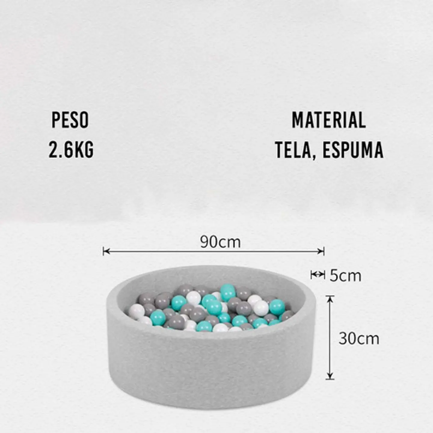 Piscina De Pelotas O Bolas Espuma Para Niños Y Niñas 10