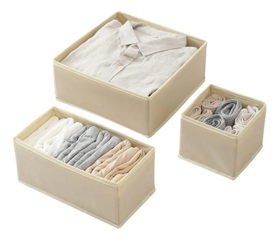 Set De 6 Cajas Plegable Organizador De Ropa Interior Y Mas 2