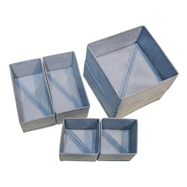 5 Piezas Caja Plegable, Diferentes Tamaños Caja Plegable Plastico