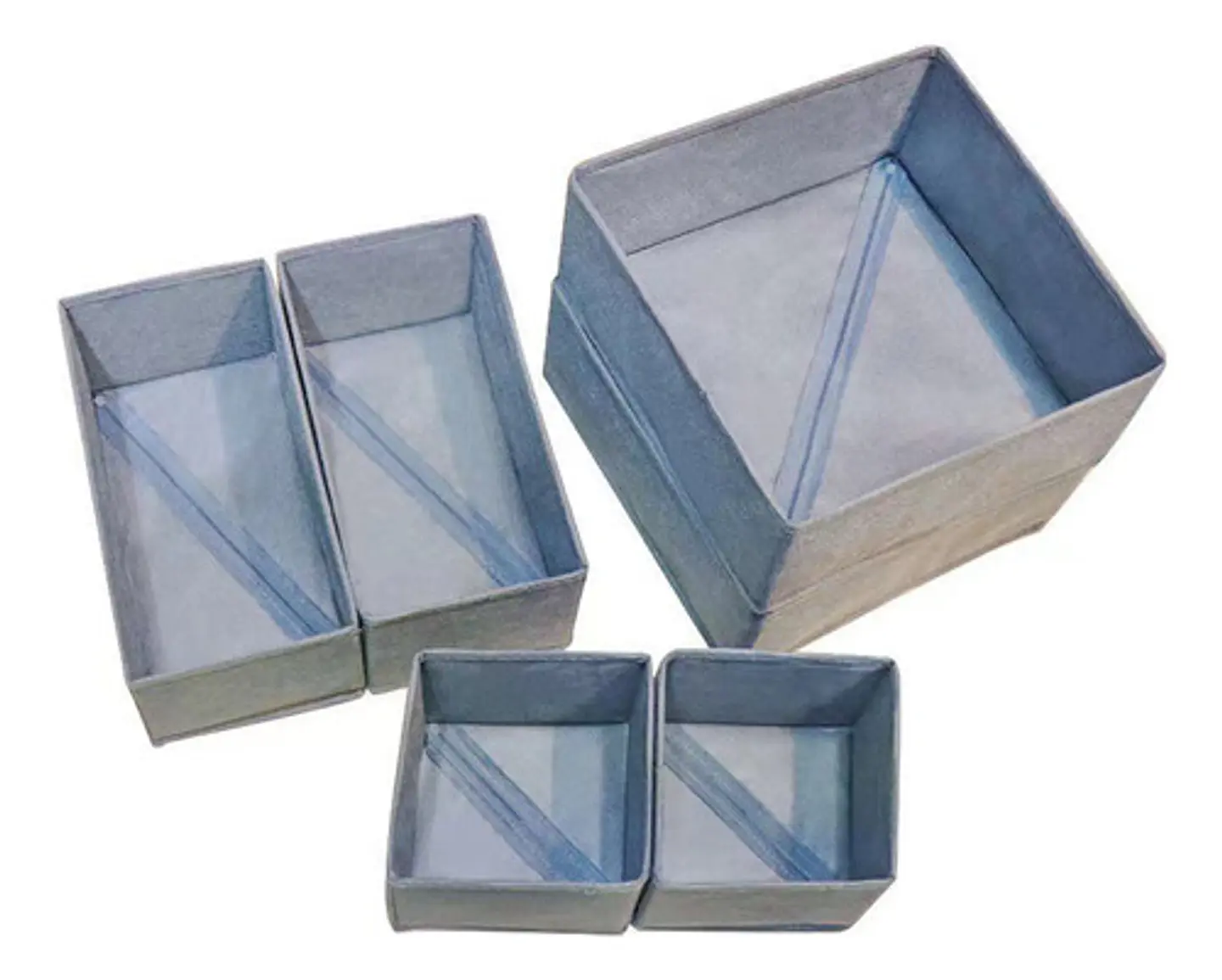 Set De 6 Cajas Plegable Organizador De Ropa Interior Y Mas 4