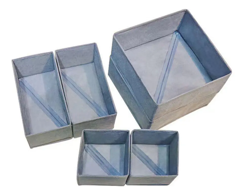 Set De 6 Cajas Plegable Organizador De Ropa Interior Y Mas 4