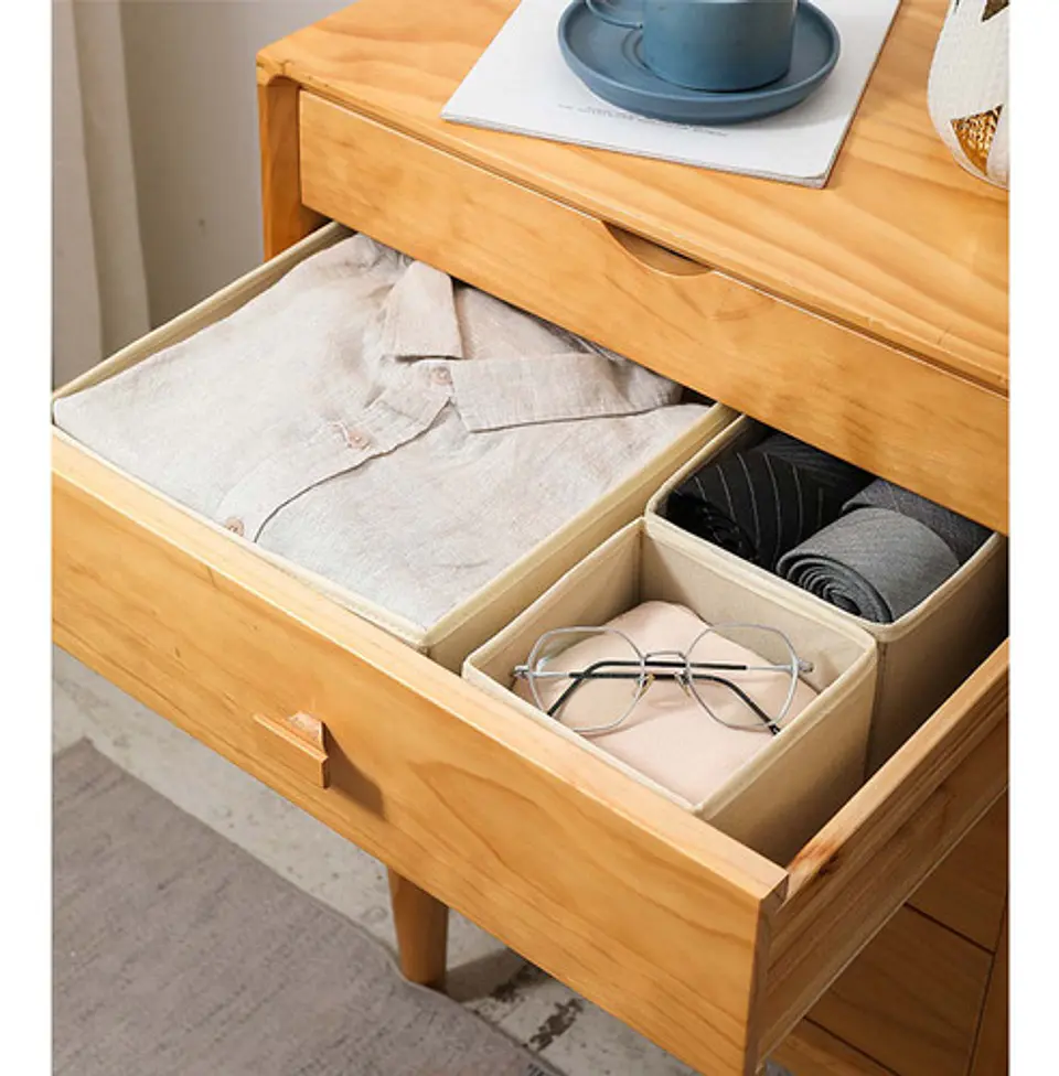 Set De 6 Cajas Plegable Organizador De Ropa Interior Y Mas 7