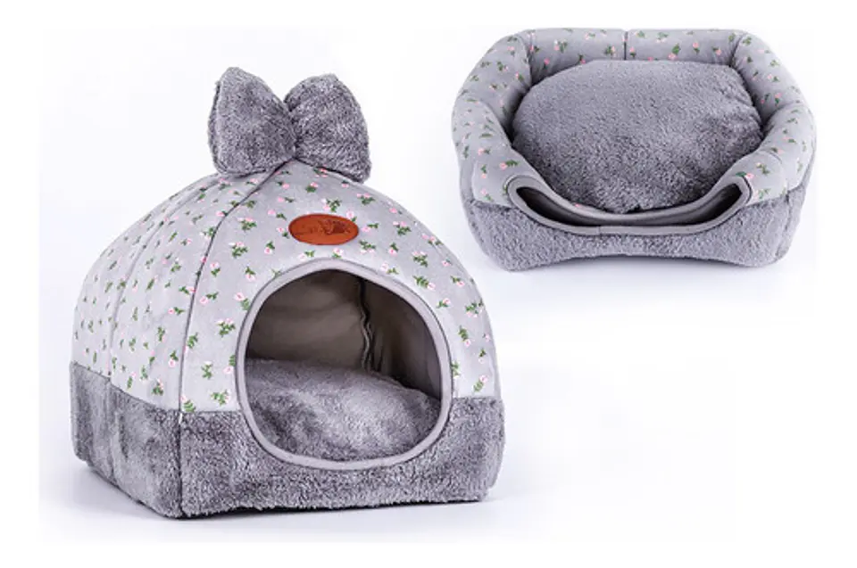 Casa Nido Perros Y Gatos Lavable Plegable Portatil Talla L 1
