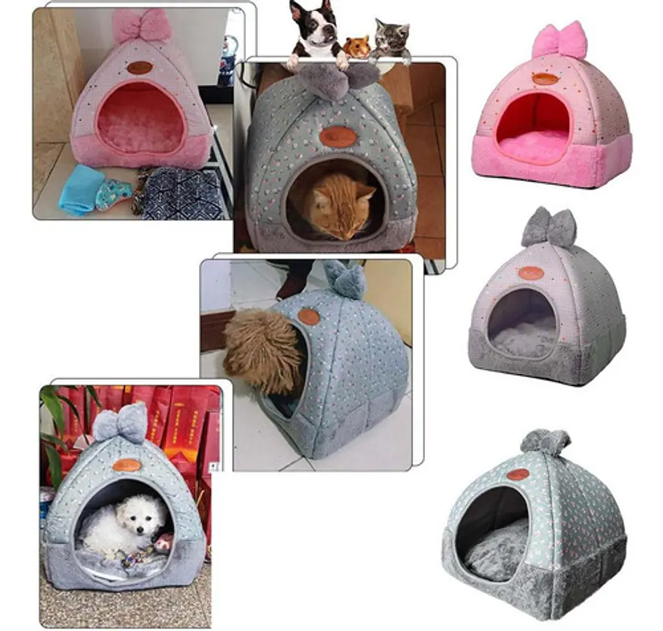 Casa Nido Perros Y Gatos Lavable Plegable Portatil Talla L 3