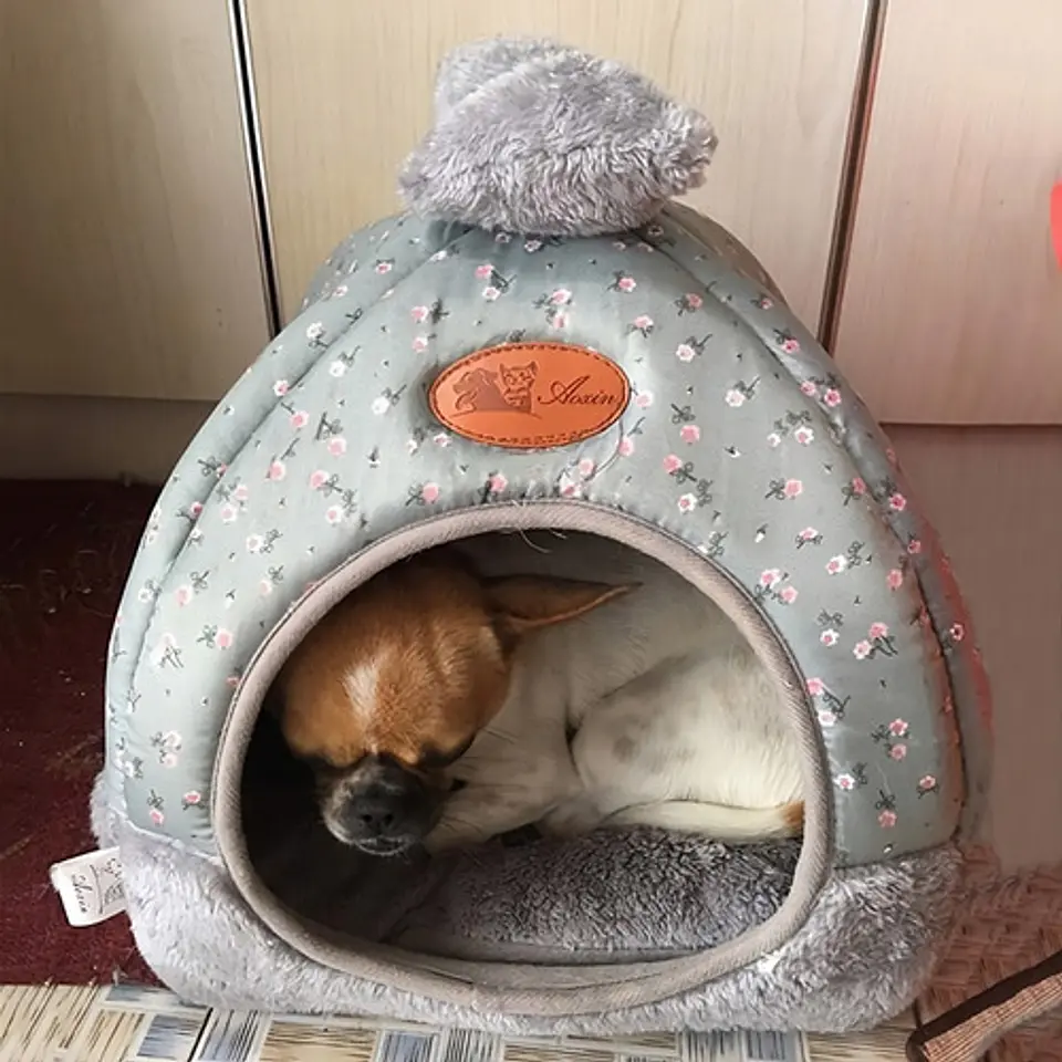 Casa Nido Perros Y Gatos Lavable Plegable Portatil Talla L 4