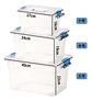Set De 3 Cajas De Almacenamiento De Plastico Con Tapas - Miniatura 2