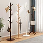Perchero Madera 8 Ganchos Para Ropa Y Abrigos Minimalista - Miniatura 5