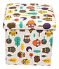 Puff Silla Baul Organizador Estampado Colores 38cm X 38cm - Miniatura 1