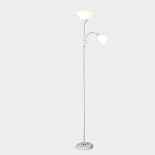 Lampara De Pie Ajustable Blanco Dormitorio Sala De Estar