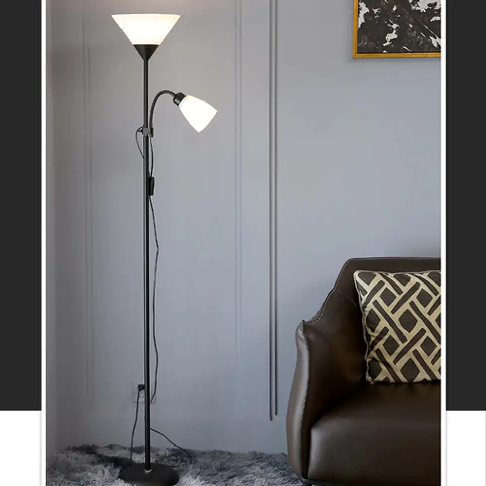 Lampara De Pie Ajustable Nordica Elegante Decorativa 7