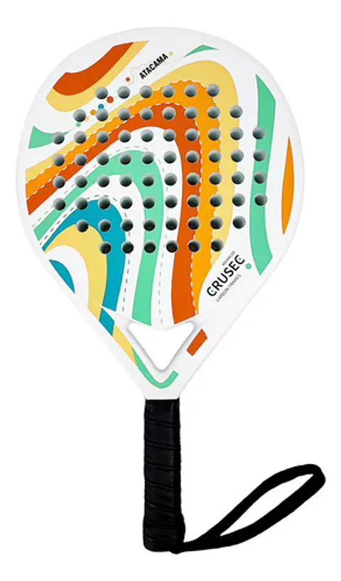 Pala Padel Crusec Mod Atacama Carbono 38mm Con Bolso Deporte