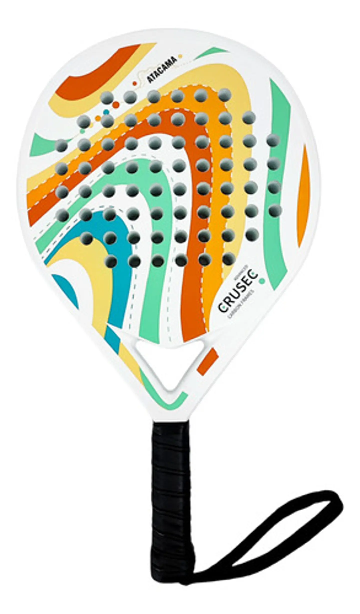 Pala Padel Crusec Mod Atacama Carbono 38mm Con Bolso Deporte 1