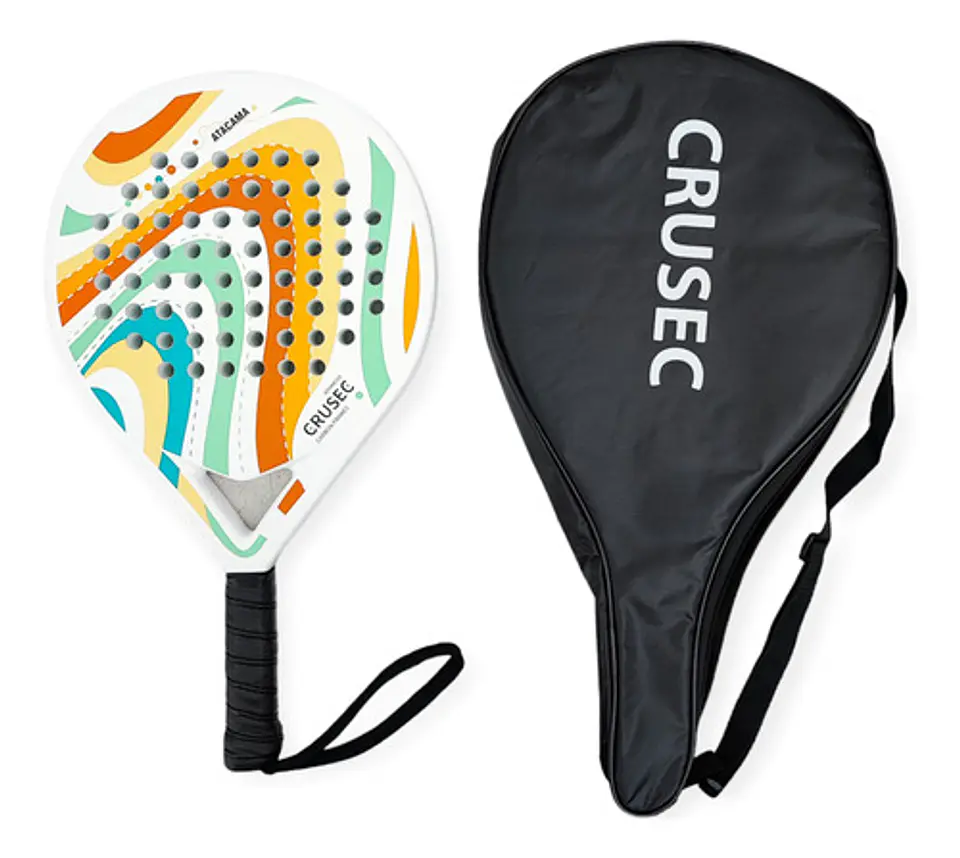 Pala Padel Crusec Mod Atacama Carbono 38mm Con Bolso Deporte 2