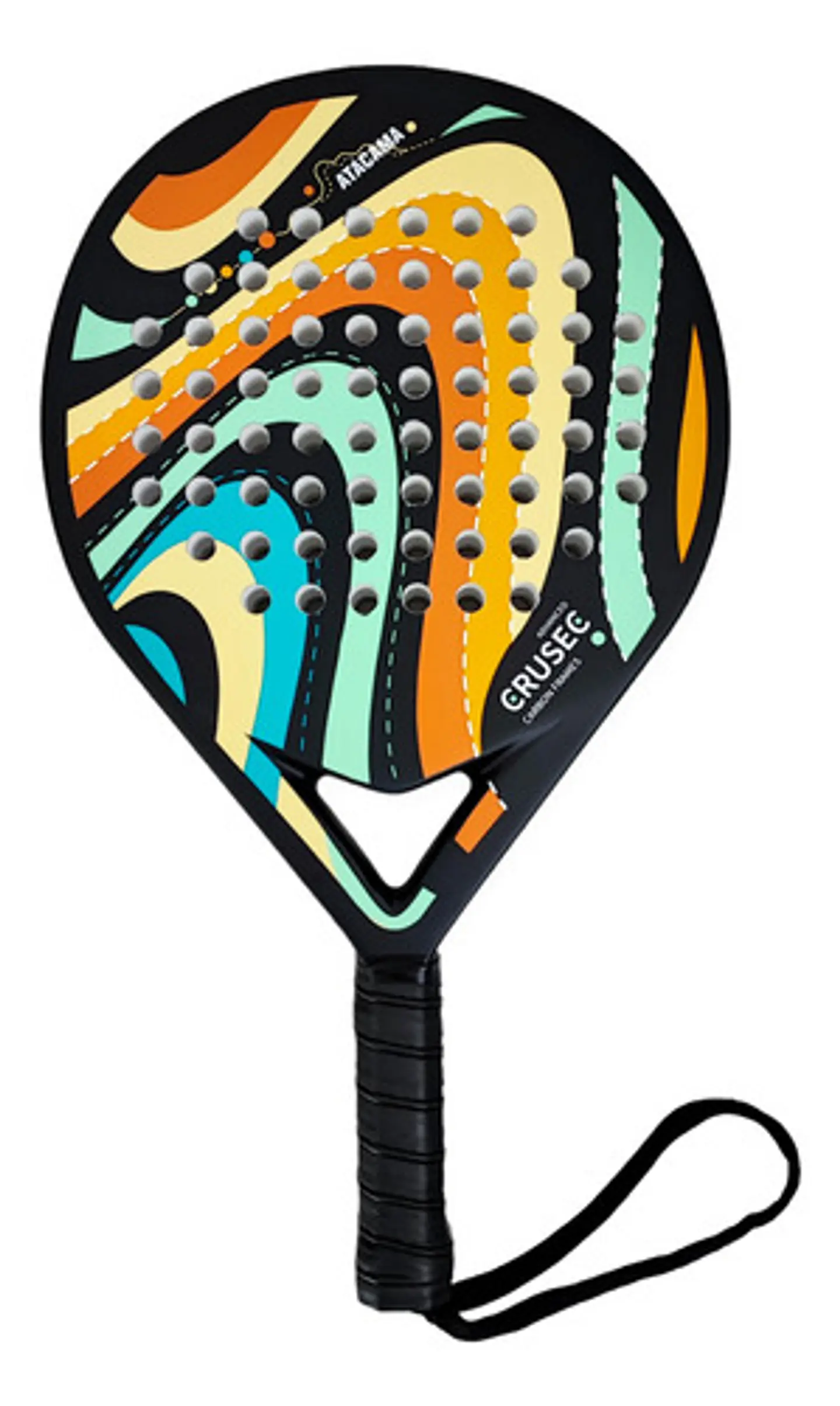 Pala Padel Crusec Mod Atacama Carbono 38mm Con Bolso Deporte 4