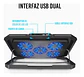 Soporte Cooler Ventilador Para Notebook Refrigerante Led - Miniatura 4