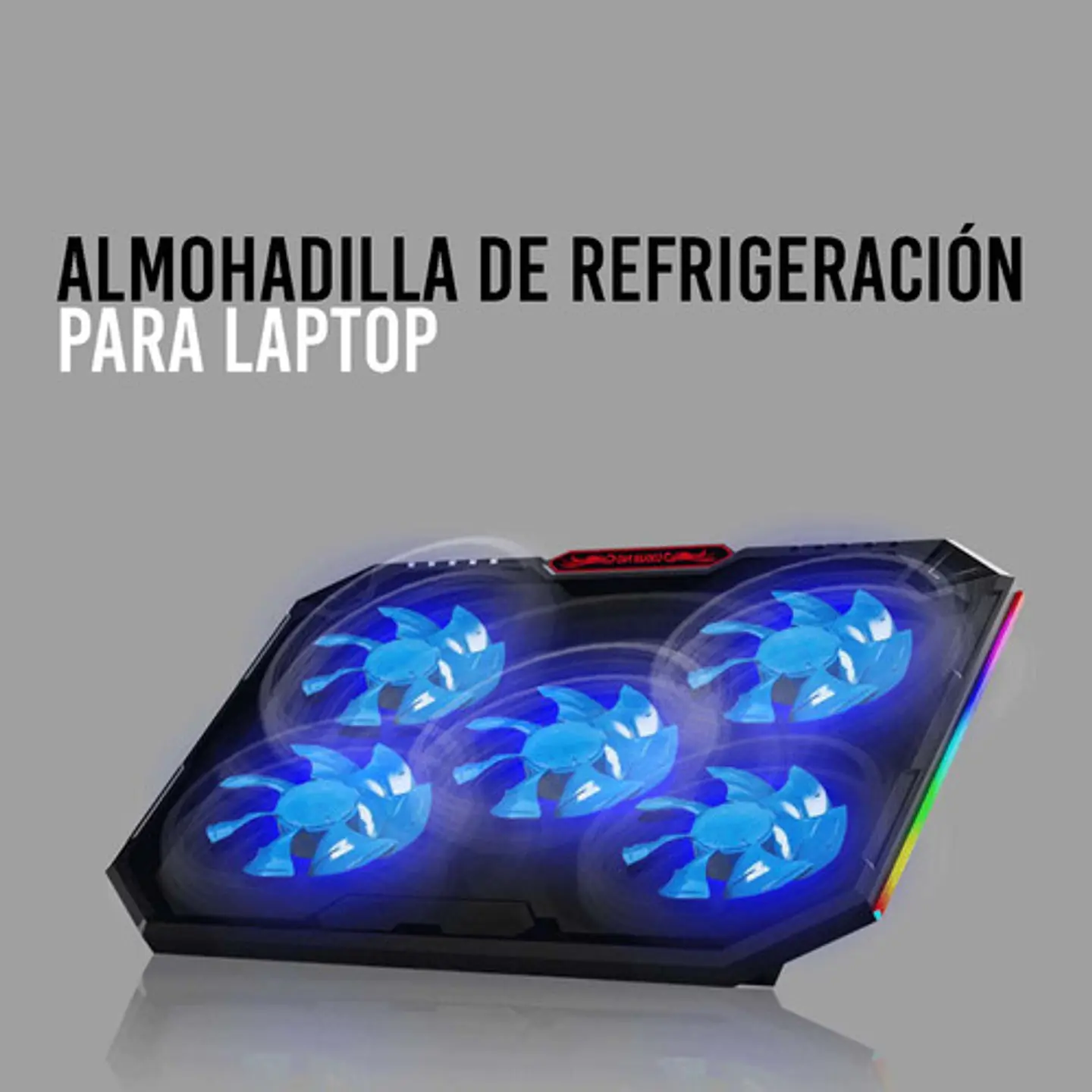 Soporte Cooler Ventilador Para Notebook Refrigerante Led 5