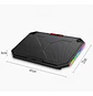 Soporte Cooler Ventilador Para Notebook Refrigerante Led - Miniatura 6