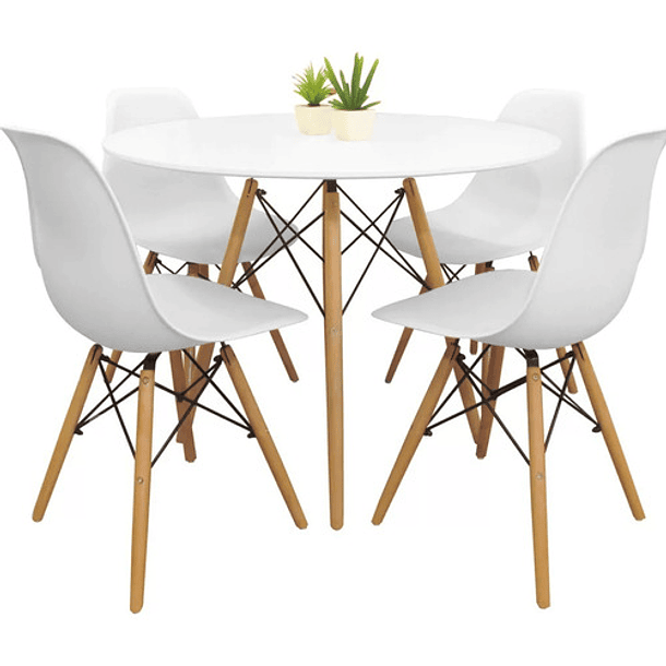 Pack 6 sillas de comedor modernas silla cocina diseño en Blanco