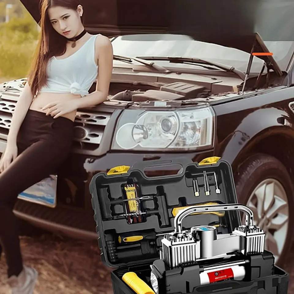Compresor Inflador Digital Portatil De Neumaticos Autos 3
