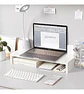 Soporte De Computadora De Madera Doble Capa Organizador - Miniatura 5